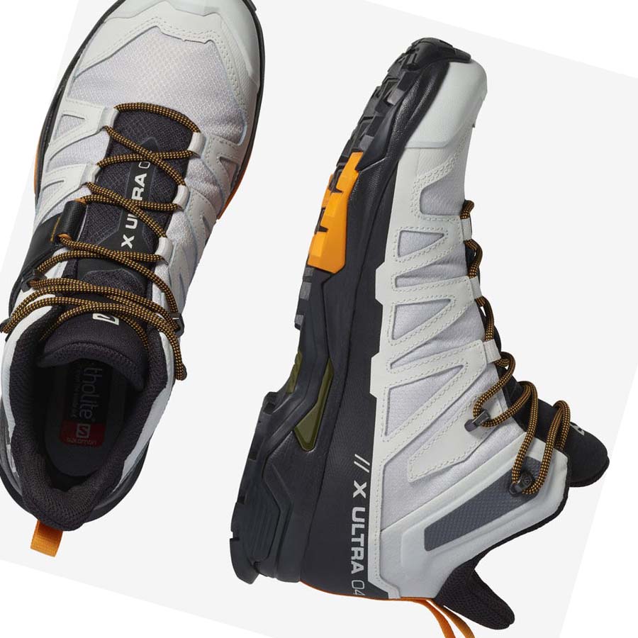 Salomon X ULTRA 4 MID GORE-TEX Erkek Yürüyüş Ayakkabısı Beyaz Siyah | TR 3543YXF